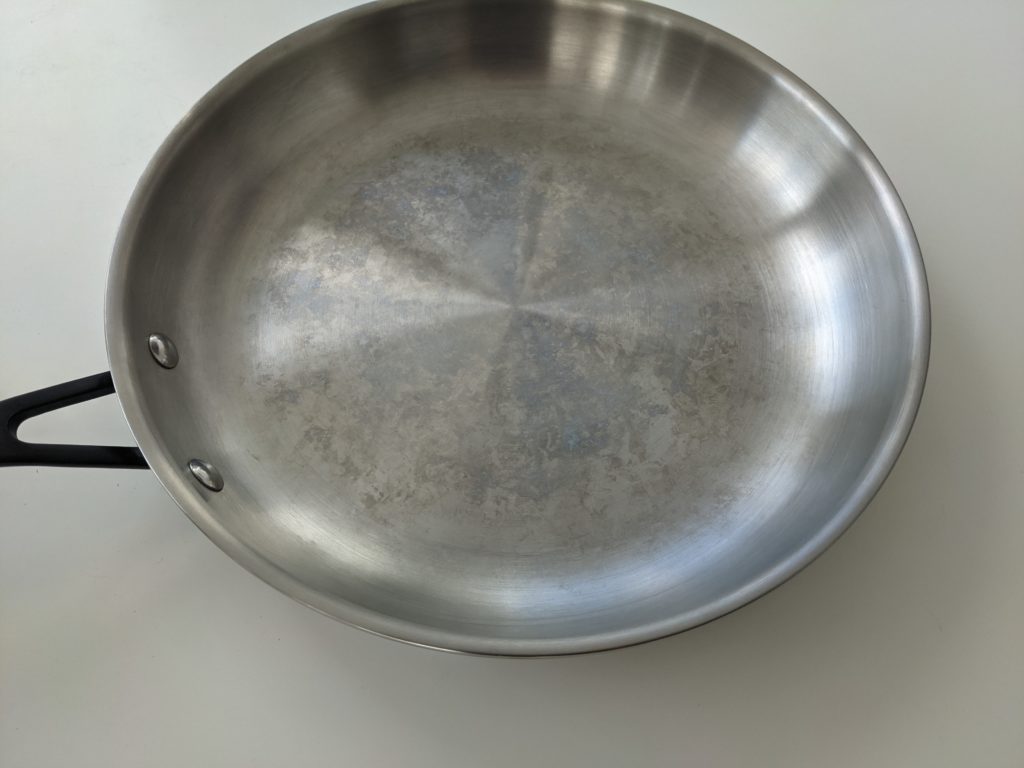 kitchenaid 12.25 fry pan water spots