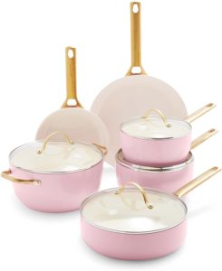 pink cookware