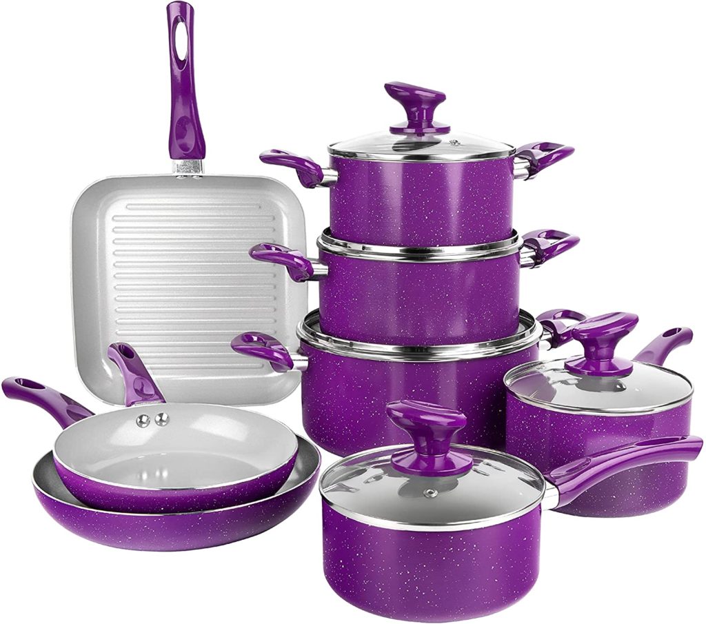 purple cookware
