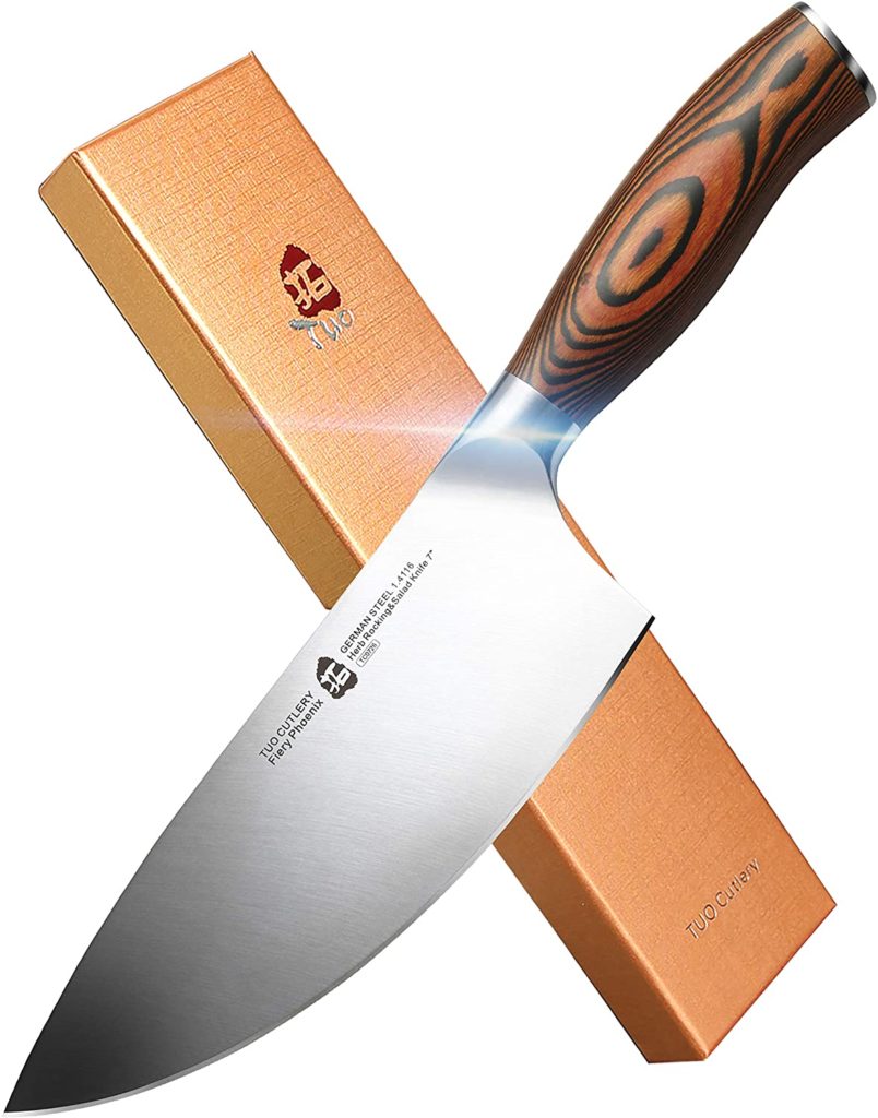 Pakkawood handle knife