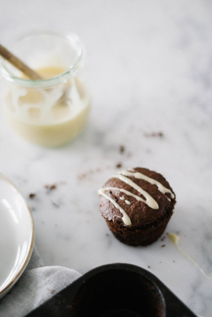 Chocolate & Espresso Muffins With Brown Butter & Whipped Honey
