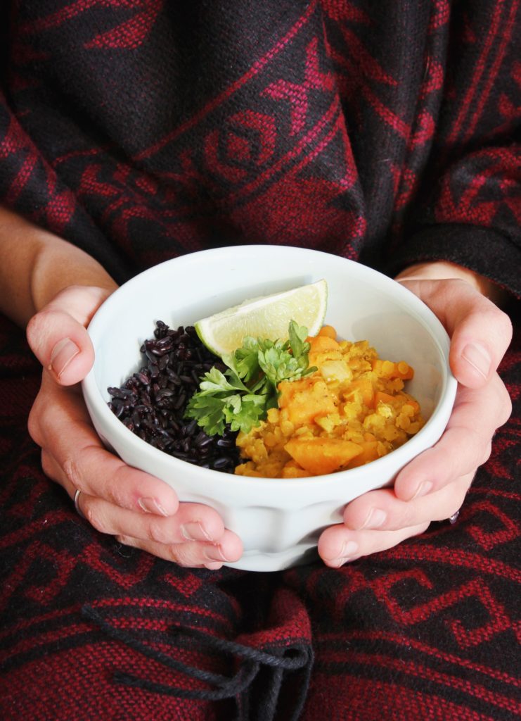 Sri Lankan Dal with sweet potato