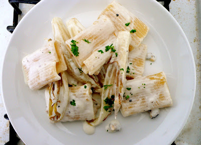Broiled Endive with Walnut Ricotta and Rigatoni