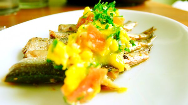 Quick Omelete with Sardines