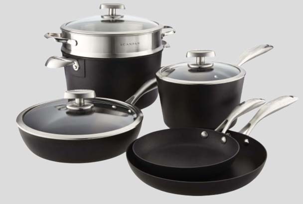 Scanpan CX+ 13-Piece Stainless Steel Nonstick Cookware Set